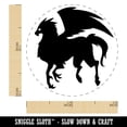 thumbnail image 2 of Regal Hippogriff Fantasy Silhouette Self-Inking Rubber Stamp Ink Stamper - Black Ink - Mini 1/2 Inch, 2 of 7
