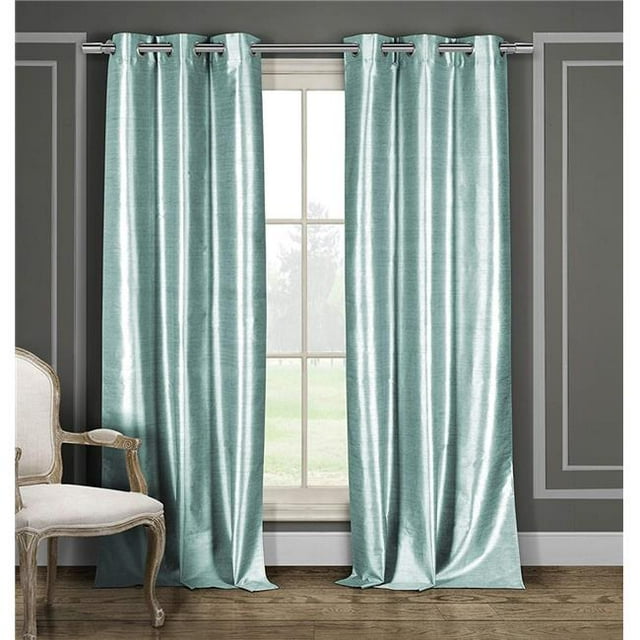 Duck River BALI 10686D-12 38 x 84 Po BALI Solide Fenêtre Rideau Set&44; Bleu Aqua