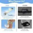 thumbnail image 5 of Patella Knee Strap for Men & Women-Adjustable Knee Support Band with Non-Slip Silicone & Targeted Pressure Pad for Running, Fitness, Hiking, Volleyball-Comfortable Relief for Knee Discomfort (Gray), 5 of 5