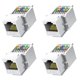 thumbnail image 1 of Paquete de 40 Conectores Cat6 RJ45, Sin Herramientas, Sin Necesidad de Herramientas de Perforación, Acoplador de Módulo, 1 of 5
