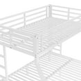 thumbnail image 4 of Bellemave Metal Bunk Beds Twin over Full Bunk Bed for Teens, Kids Space-saving Bunk Bed Frame with 2 Ladders and Full-Length Guardrails, No Box Spring Needed, Off White, 4 of 9