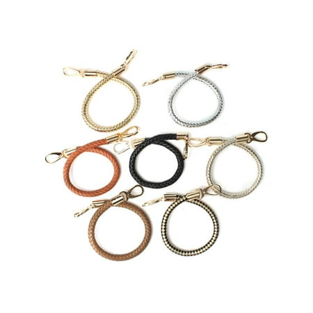 - 1PC 7-Colors PU leather Round DIY Shoulder Bag Purse Handle Replacement Handbag Strap
