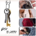 thumbnail image 5 of 1 Pack Micro Keychain Pill Holder, Portable Mini Size Titanium Alloy Pill Box Case, Waterproof & Lightweight Keychain Pill Container for Emergency Out, 5 of 5