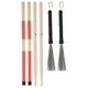 thumbnail image 5 of Drum Stick Brush Sticks, Durable Double Guide Rod Drum Sticks Set  For Classic Music ANGGREK Drum Stick Brush Sticks, 5 of 8