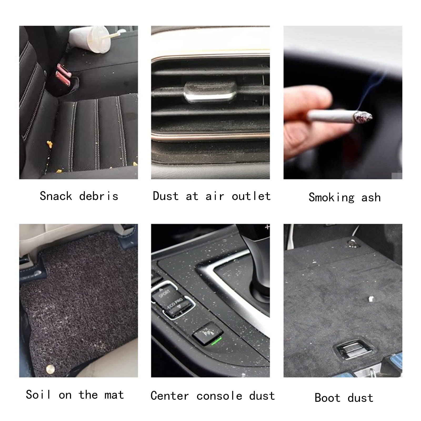 Wjsxc Car Vacuum Cleaner Cordless,Portable Handheld Vacuum Cleaner,Wireless Vacuum Cleaner,Wet And Dry Handheld Vacuum Cleaner,Household Goods Dirt Cleaner