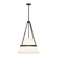 thumbnail image 2 of Kuzco Lighting Oliver 18" Pendant Light, Light, White Linen, Rod 46 1X60W E26 Aged Gold/White Linen, 2 of 2