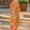 Orange, variant on Delayuji Women's Casual Pant Wide Leg Pants Floral Print Elastic Waist Summer Thin Pants Beach Vacation