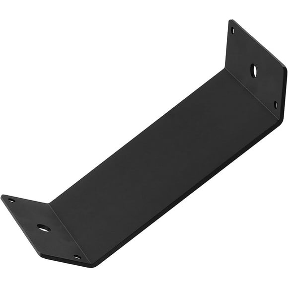 Qucyy 4 Pcs 7-1/8'' x 3'' Inside Mount 45-Degree Angle Bracket, Inside Joint for 4x4 6x6 Post and Beam, Steel Thickness 3mm Black