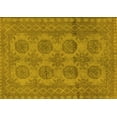 thumbnail image 1 of Ahgly Company Machine Washable Indoor Rectangle Persian Yellow Traditional Area Rugs, 2' x 5', 1 of 4