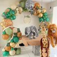 thumbnail image 5 of Guirnalda de arco de globos de safari, temática de jungla, estampado de animales salvajes, decoración para fiesta de cumpleaños de baby shower, tigre, leopardo, cebra, patrón de helio, 5 of 5