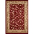 thumbnail image 4 of SAFAVIEH Lyndhurst Pearl Traditional Bordered Area Rug, Red/Ivory, 9' x 12', 4 of 11