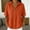 Orange, variant on Womens Tops Plus Size Fashion Casual Linen Turtleneck Long-sleeved Button and Snap V-neck Top Short-sleeved V-neck Top/shirt Casual Vacation Clothes Summer T-Shirt Orange XL