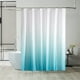 thumbnail image 4 of Cortina de ducha degradada | 90x180cm Poliéster | Dobladillo lastrado, impermeables y ganchos a prueba de óxido | Secado rápido, azul cielo/menta/oscuro/azul claro | Decoración elegante del baño, 4 of 8