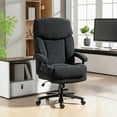 thumbnail image 2 of HOMCOM Grande Chaise de Bureau pour Personnes de Grande Taille, Chaise de Direction jusqu'à 450 Lb, 2 of 10