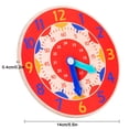 thumbnail image 3 of Wooden Watch Model for Kids - Educational Learning Toy with Colorful Number Blocks, Safe Solid Wood Design, Perfect for Preschool Time-Telling Practice, Great Gift for Birthdays & Holidays, 3 of 9