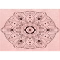 thumbnail image 1 of Ahgly Company Machine Washable Indoor Rectangle Transitional Pink Bubble Gum Pink Area Rugs, 7' x 9', 1 of 1