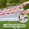 thumbnail image 6 of Colorful Funny Dachshund Square Fitted Tablecloth with Elastic Edge,Square Table Cover,Washable Elastic Table Cover for Home Kitchen Party Decor 36"x36", 6 of 6