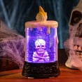 thumbnail image 4 of Huanglei Halloween Skeleton Candle Light Flameless LED Tabletop For Party Requires 2 AA Batteries (Not Included), 4 of 6
