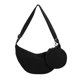 thumbnail image 1 of Bolso de pana de media luna Likrtyny 2 piezas negro con correa ajustable, 1 of 9