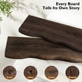 thumbnail image 2 of Lipa 24 Inch 2 Pack Floating Shelves for Wall,Farmhouse Live Edge Shelf,Living Room Bedroom Kitchen,Charcoal Brown, 2 of 8