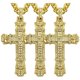 thumbnail image 1 of Cadena SacredDiamon07 3Pzas Oro Collar Cruz Dije 3.5x5.7cm Metal., 1 of 5