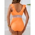 thumbnail image 5 of Sociala Womens Ruffled One Piece Swimsiuit Tummy Control Swimsuit, 5 of 5
