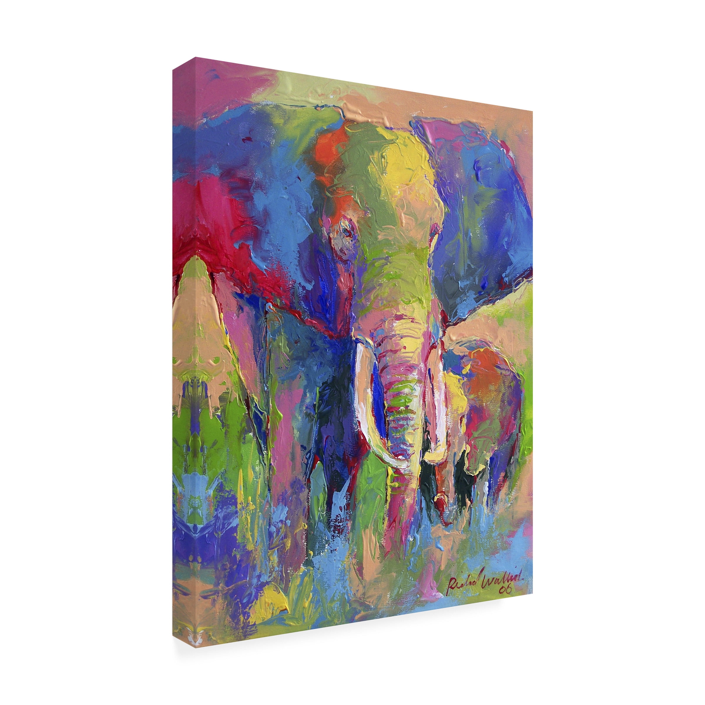 Richard Wallich 'Elephant 1' Canvas Art