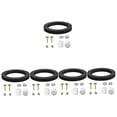 thumbnail image 1 of 5 Sets Toilet Sealing Kit Bolts Rv Toilet Repair Seal Toilet Kit Rv Seals Gasket Rv Gasket Rv Seal Ring Rv Toilet Gasket Seal Rv Toilet Replacement Rv Toilet Ring Seal Plastic, 1 of 9