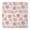 Pink Football, variant on Red Baseballs and Stars Pattern Square Fitted Tablecloth with Elastic Edge,Square Table Cover,Washable Elastic Table Cover for Home Kitchen Party Decor 34"x34"