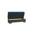 thumbnail image 4 of Ottomanson Origins Air Rectangular Upholstered Lift Top Ottoman, Turquoise/Black, 4 of 5