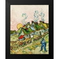thumbnail image 2 of Van Gogh, Vincent 12x14 Black Modern Framed Museum Art Print Titled - Houses and Figure (1890), 2 of 5