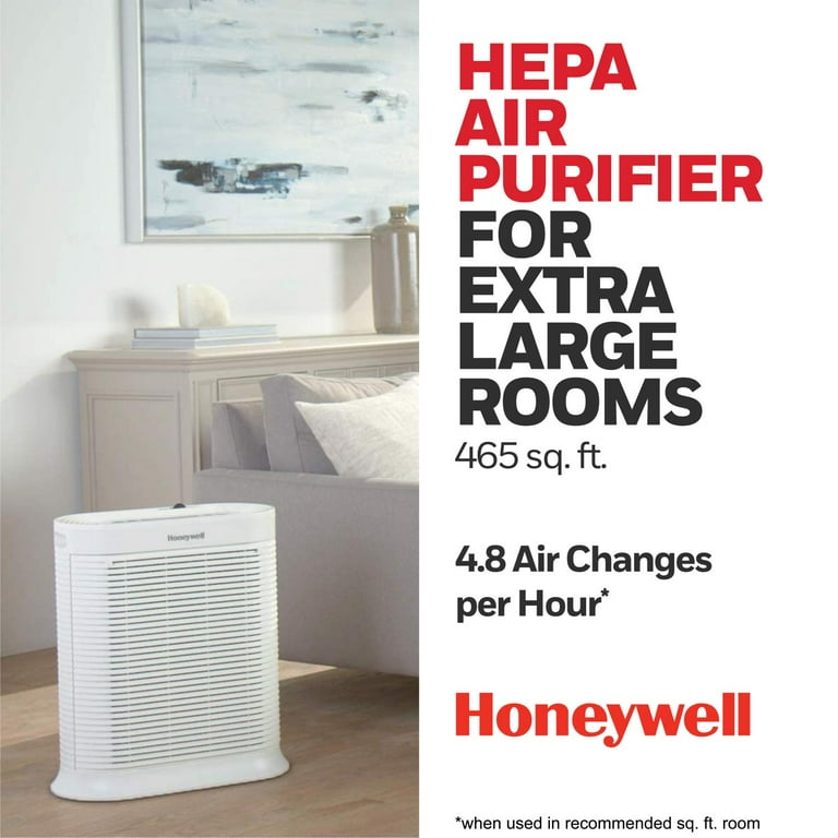 Honeywell Air Purifier HPA304 465 sq ft HEPA Filter Allergen Smoke Pollen Dust Reducer