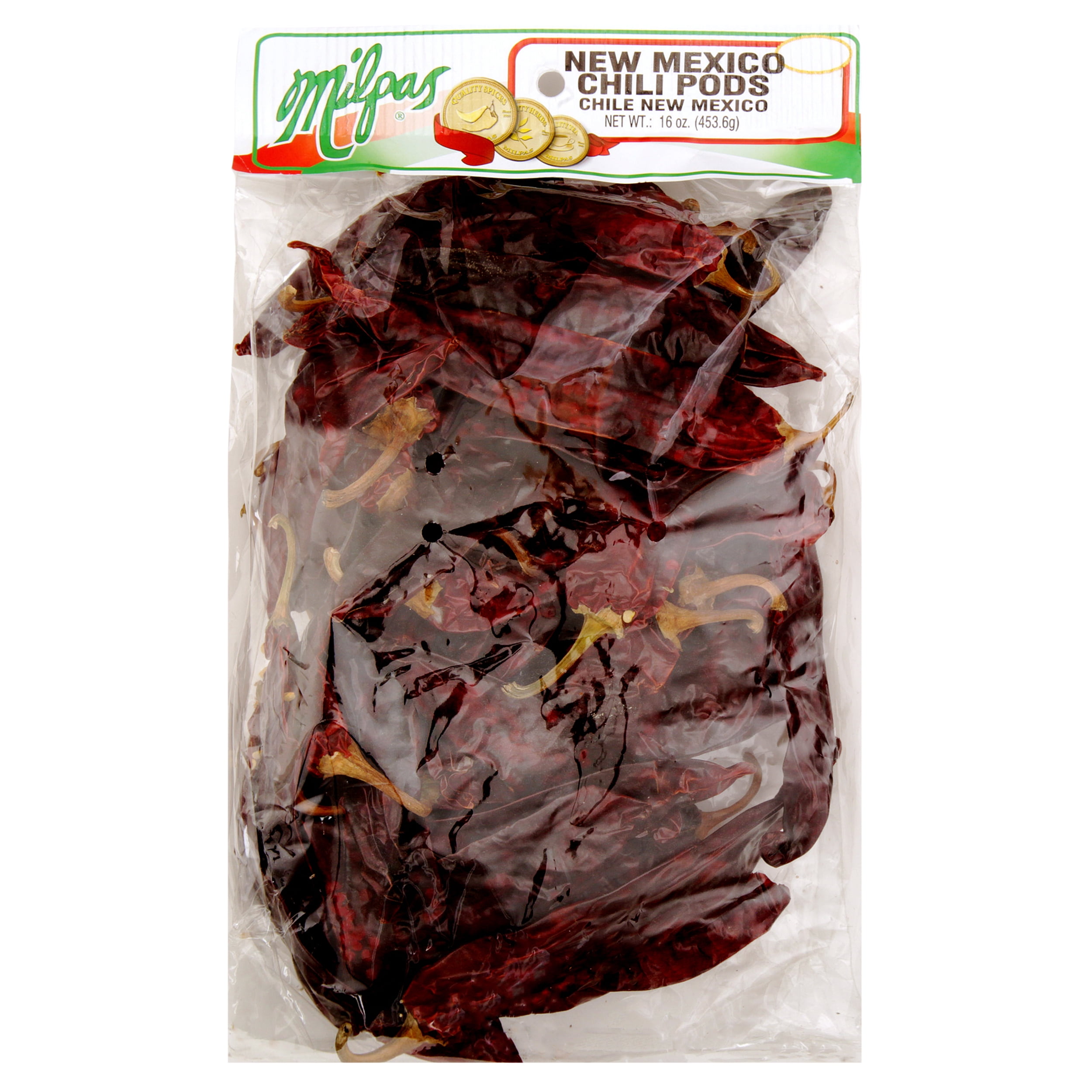 Milpas New Mexico Dried Chili Pods, 16 oz Bag