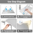 thumbnail image 3 of Romanda Height & Angle Adjustable Bed Desk with Light, 23.6"L X-Large Bed Desk for Laptop and Writing, Laptop Lap Desk with Storage Drawer and Bookstand, Bed Table Tray for Eating and Laptop, Silver, 3 of 7