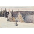 thumbnail image 2 of Alexandr Borisov 24x17 Black Ornate Framed Double Matted Museum Art Print Titled: Winter (1913), 2 of 5