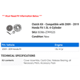 thumbnail image 2 of Clutch Kit - Compatible with 2009 - 2019 Honda Fit 1.5L 4-Cylinder 2010 2011 2012 2013 2014 2015 2016 2017 2018, 2 of 2