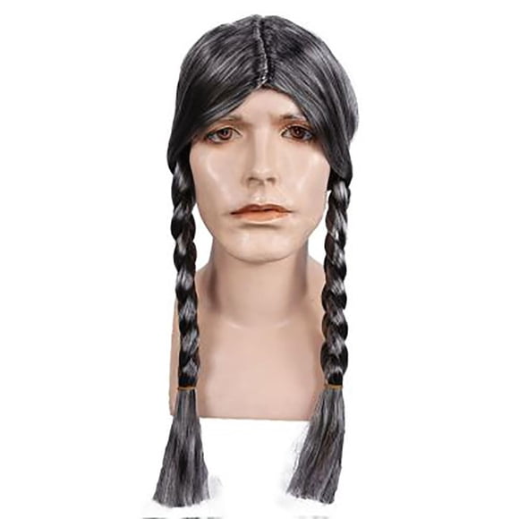 City Costume Wigs Braided Hippie Wig - Grey Men's Wig, Willie Nelson Wig - 60's Rocker Old Man Style for Halloween and Country Lovers