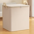 thumbnail image 4 of Guiexla Wardrobe Storage Bag Foldable Zipper Closure with Handle Clothes Storage Basket Closet Organizer Housemoving Package Duvet Cover Bed Sheets Storage Case, 4 of 8