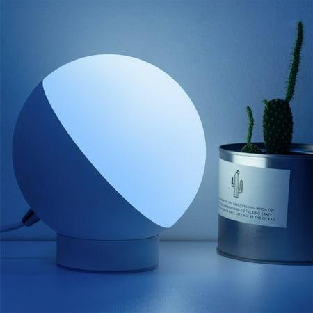 

Dpityserensio Portable Dimmable LED Smart Light Table Lamp White and Color Tuya WiFi + BLE ( Wireless Conect ) Night Lights Works with Alexa and Google Assistant Clearance