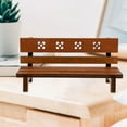 thumbnail image 1 of OULII 2Pcs Micro Garden Bench Retro Style Classical Decorative Photo Prop for Landscaping in 4.72X2.36X1.97in, 1 of 8