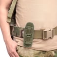 thumbnail image 2 of Sywqhk Bolsa de caza para deportes al aire libre, riñonera giratoria con linterna (verde militar) Sywqhk Alta Calidad, 2 of 7