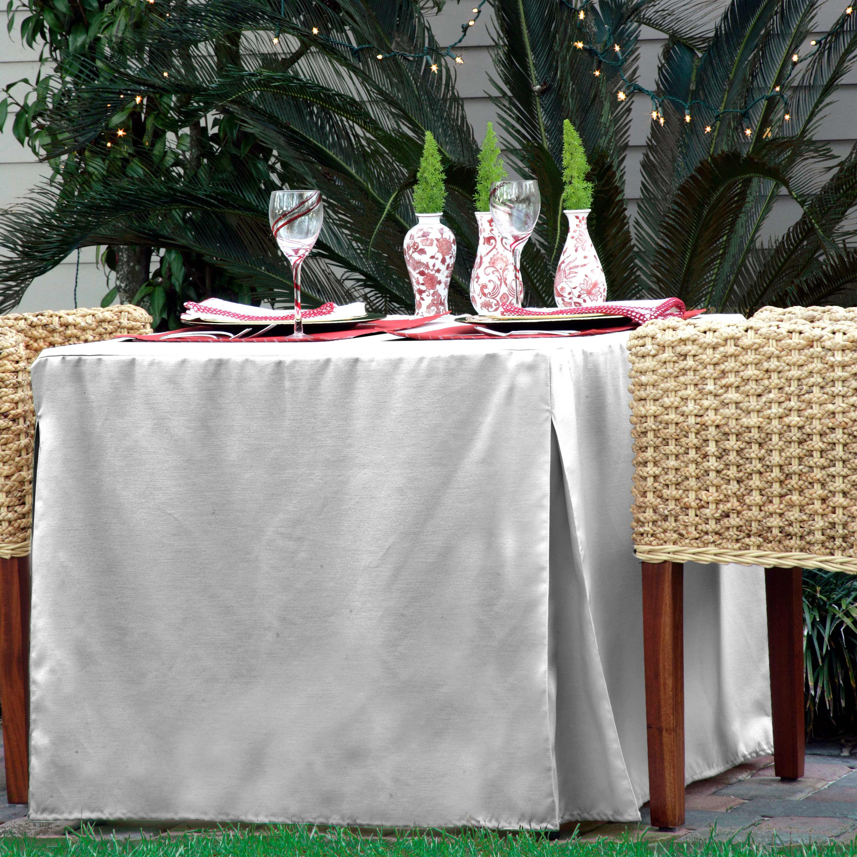 Tablevogue 34" x 34" Fitted Tablecoth Cover, Multiple Colors and Sizes Available