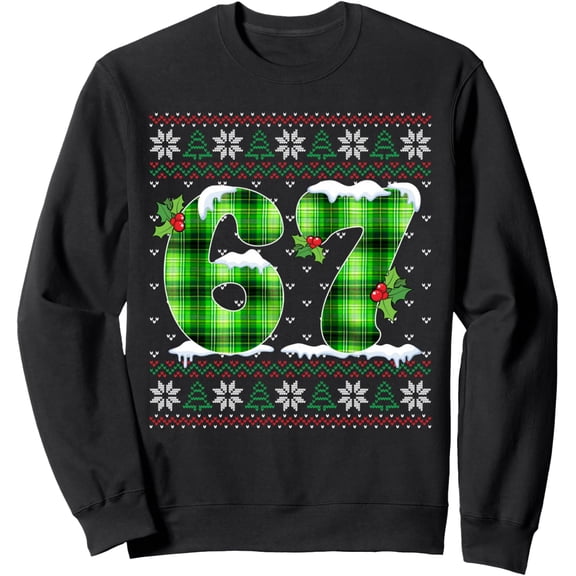 67 Meme Six Seven Meme Slang Funny Christmas Ugly Sweater Sweatshirt