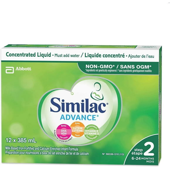 Similac Advance Étape 2 Préparation en liquide concentré, 12 x 385 mL 12 x 385 ml