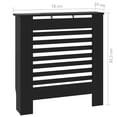 thumbnail image 5 of vidaXL Housse de Radiateur MDF Noir 78 cm, 5 of 5