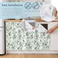 thumbnail image 5 of Sage Green Leaf Sink Skirt 11"Wx13"L,Dustproof Under Sink Curtain with Self Adhesive Tape,Country Eucalyptus Nature Plant Branch Cabinet Curtain Cover for Bathroom Vanity,Kitchen Storage Shelf, 5 of 9