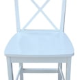 thumbnail image 5 of Home Square Furniture X-back 24" Counter Stool in White - Set of 3, 5 of 8