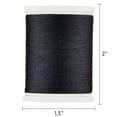 thumbnail image 4 of (3 pack) Hello Hobby Very Dark Gray 100% Polyester All Purpose Thread, 300 Yards, 4 of 6