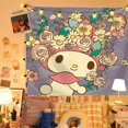 thumbnail image 1 of Tapiz de Hello Kitty de Sanrio para decoración de pared, tela colgante con melodía bonita, 30 + estilos, Kuromi, dormitorio de niñas, 1 of 4