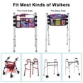 thumbnail image 5 of SupreGear Walker Bag, Rollator Wheelchair Storage Pouch with Cup Holder, Water-Resistant Nylon, Purple Floral, 5 of 8